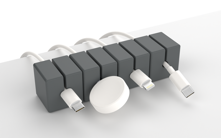 Function101 Cable Blocks: Magnetic, Weighted, Silicone Cable Management System