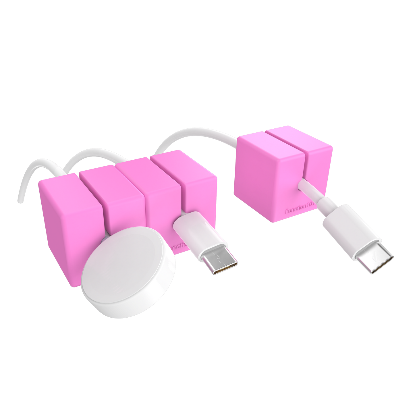 Cable Blocks Magnetic Cord Organizers Pink