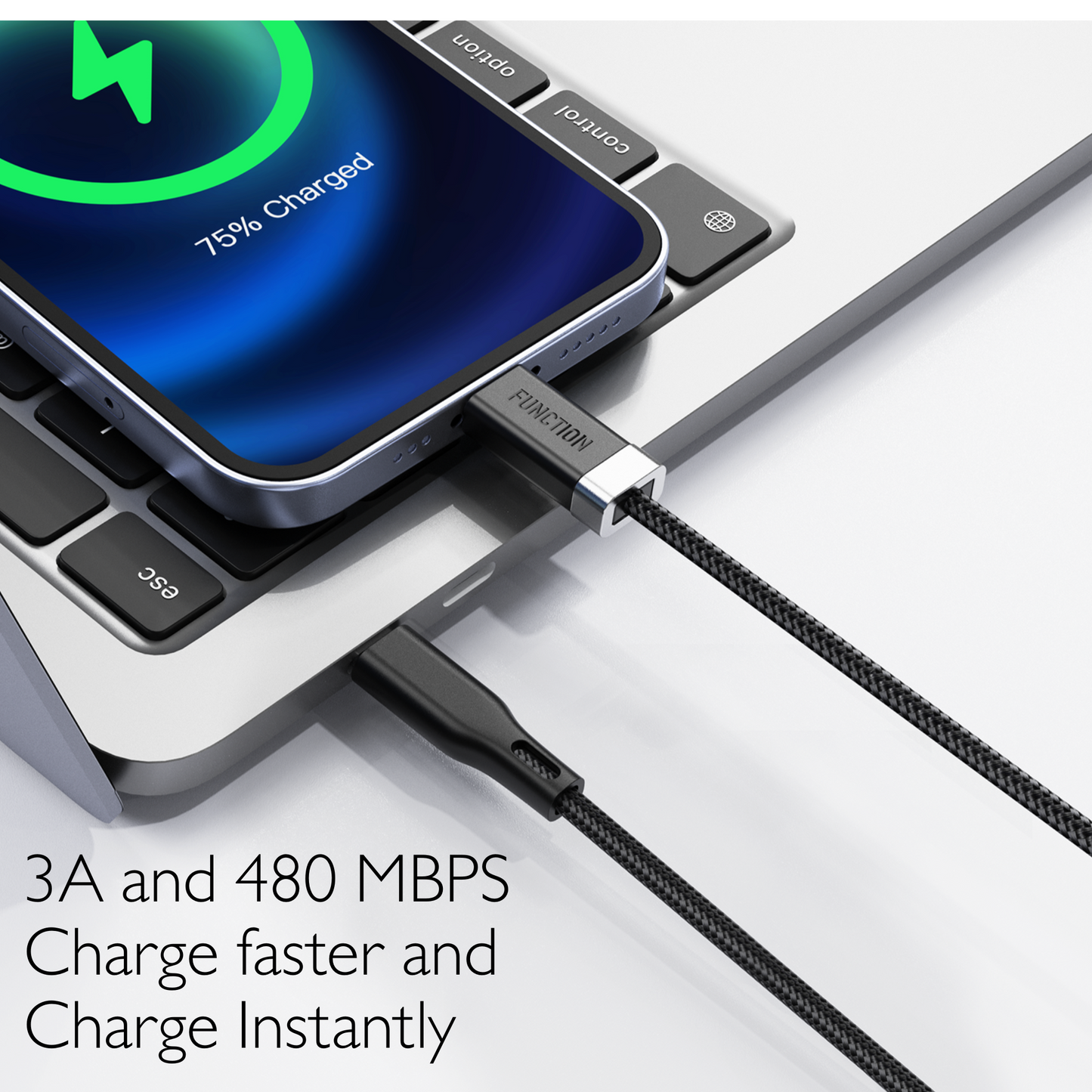 STAY CABLE - USB-C Charge Cable with Magnetic Connector (1M | 3.3 FT)