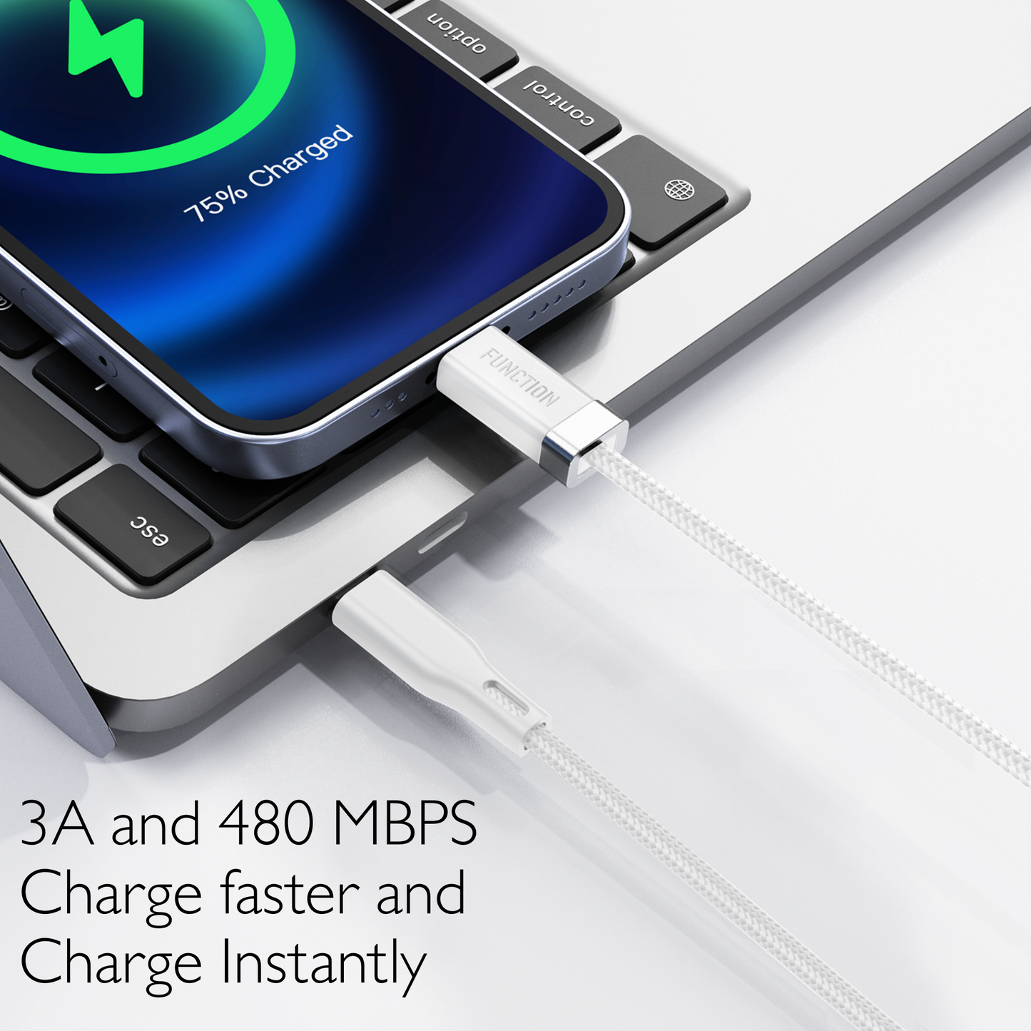 STAY CABLE - USB-C Charge Cable with Magnetic Connector (1M | 3.3 FT)