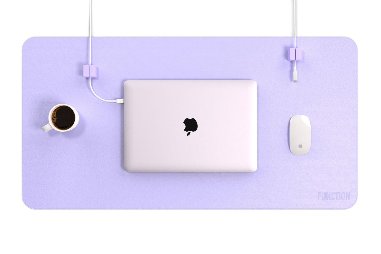 FUNCTION101 DESK MAT PRO + 2 MAGNETIC CABLE BLOCKS - PURPLE - Function101