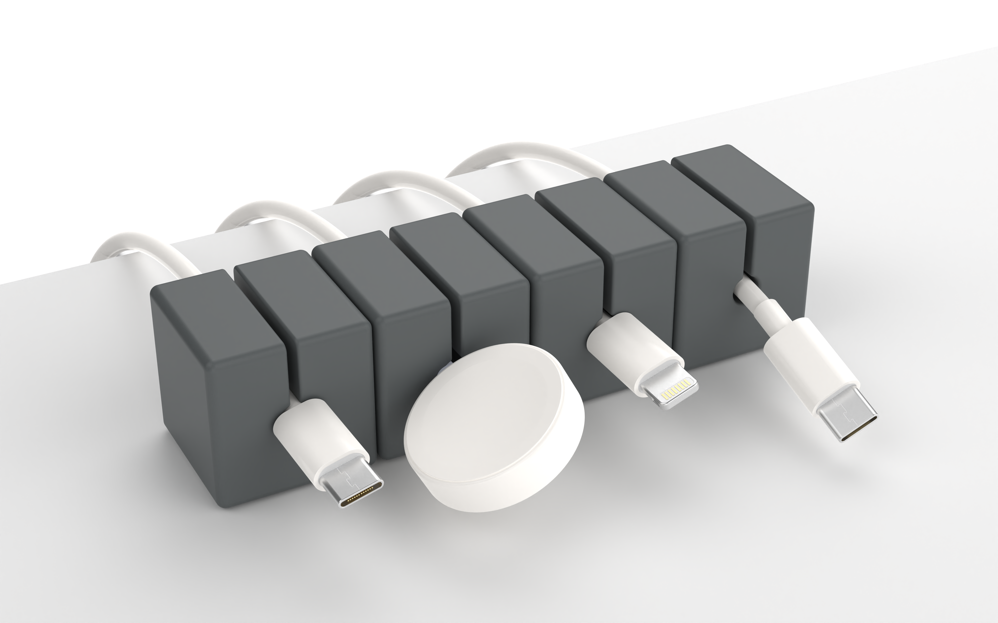 Function101 Cable Blocks: Magnetic, Weighted, Silicone Cable Managemen