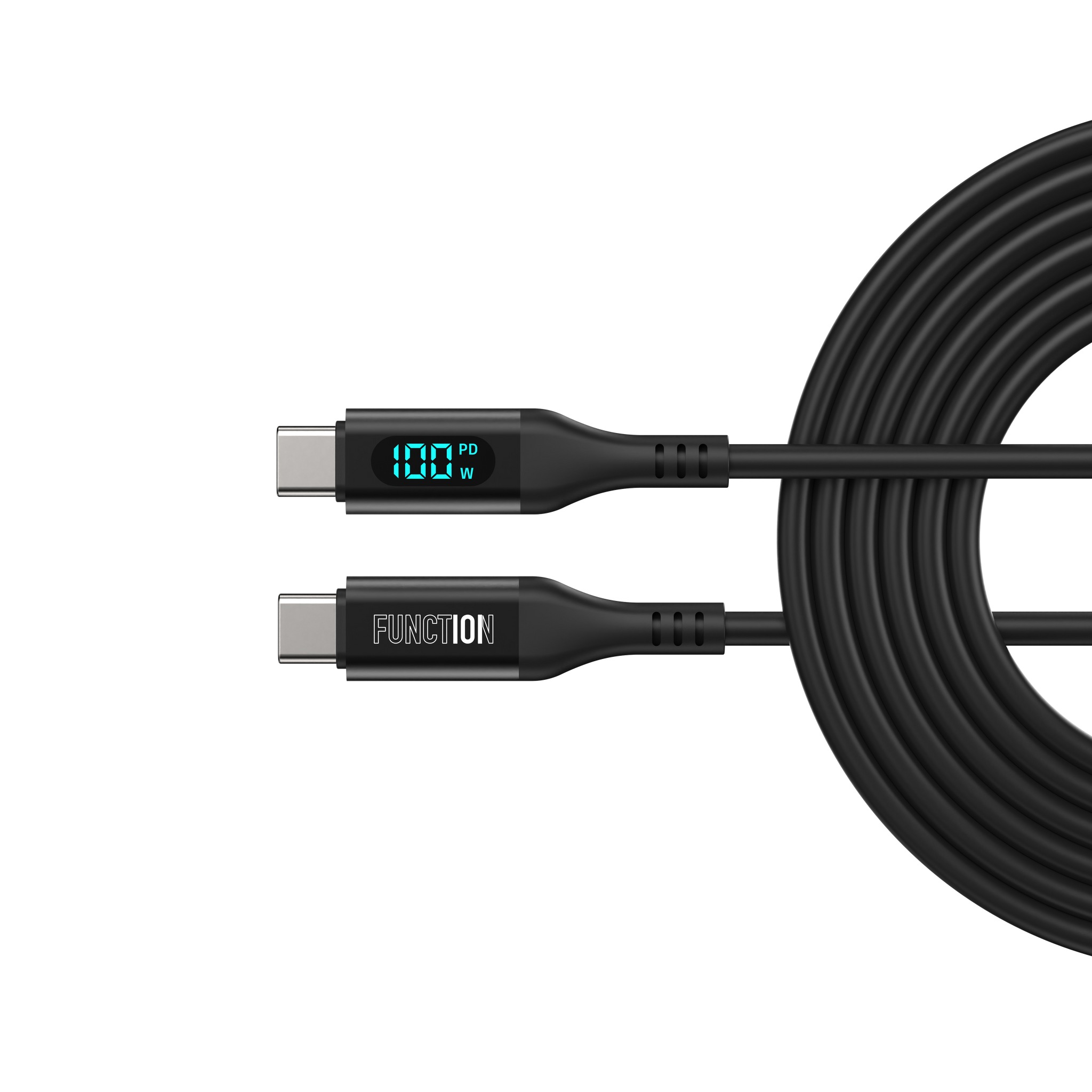 100W SMART CABLE - USB C to USB C Digital Display