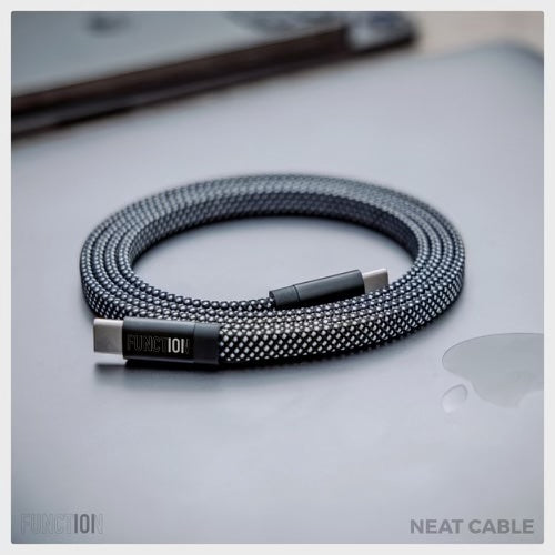 NEAT CABLE - MAGNETICALLY ORGANIZING CHARGE CABLE (USB-C TO USB-C)