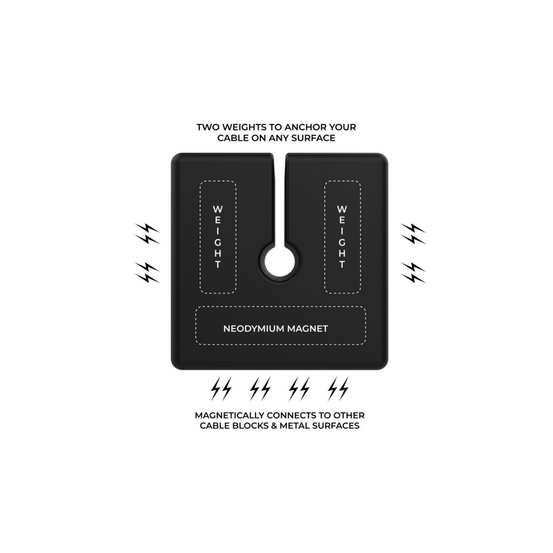 CABLE BLOCKS Magnetic and Weighted Cord Organizers (New Version) - Function101