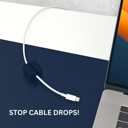 FUNCTION101 DESK MAT PRO + 1 MAGNETIC CABLE BLOCKS - NAVY