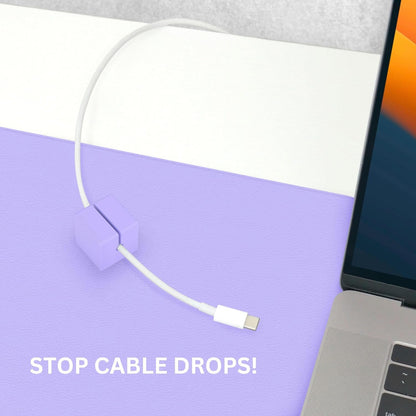 FUNCTION101 DESK MAT PRO + 2 MAGNETIC CABLE BLOCKS - PURPLE