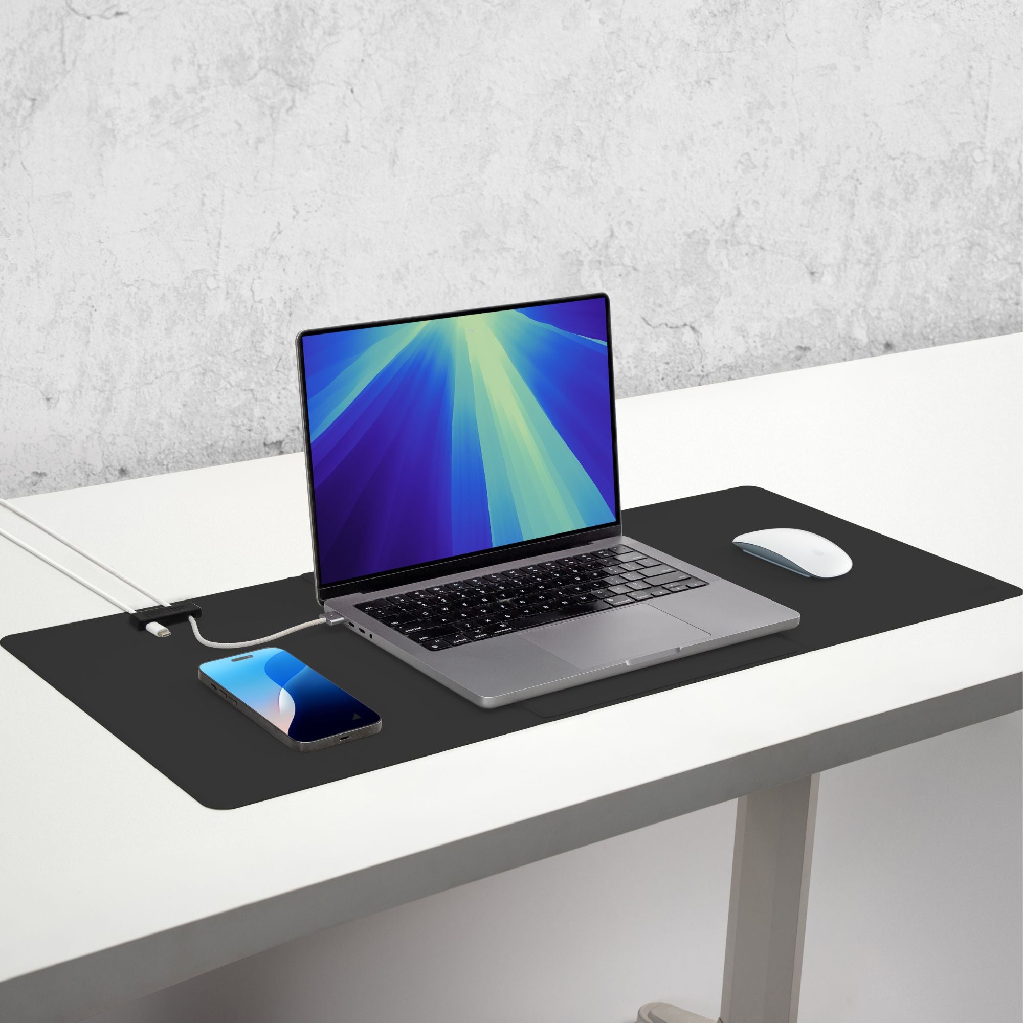 Cable Management Mat Small WorkPad Pro Desk Mat with Magnetic Stand & Cable Manager – Function101