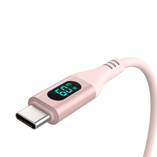 60W SMART CABLE USB-C TO USB-C WITH DIGITAL DISPLAY (1.5M)