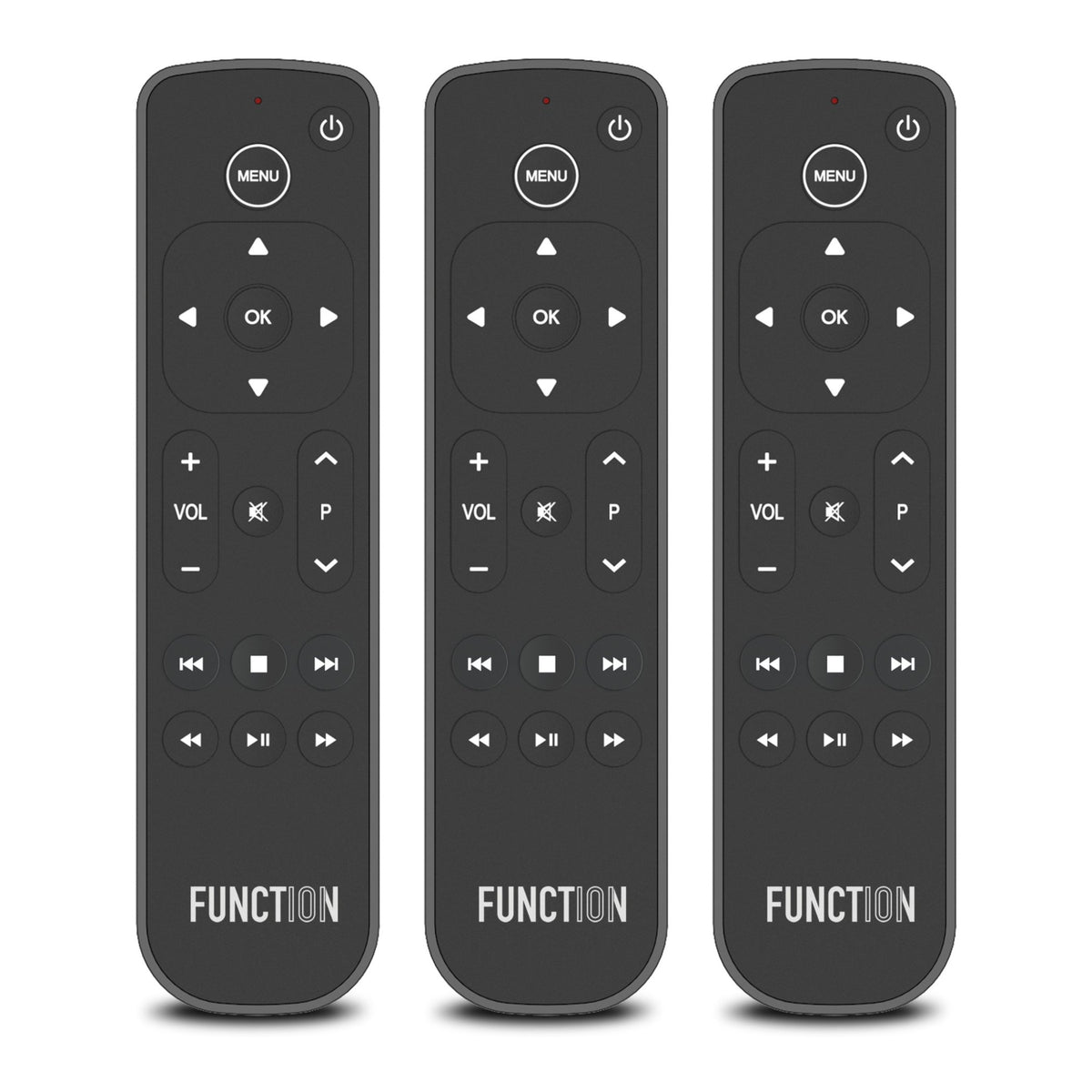 Function101 Button Remote for Apple TV - Infrared Edition, 3-Pack