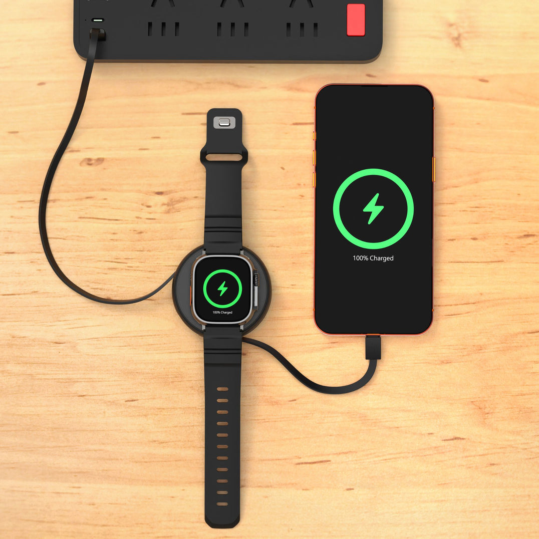 2-IN-1 RETRACTABLE CABLE WITH WIRELESS CHARGER