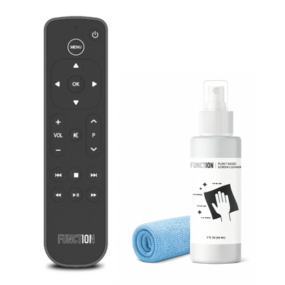 Button Remote for Apple TV + Electronics Screen Cleaner Bundle