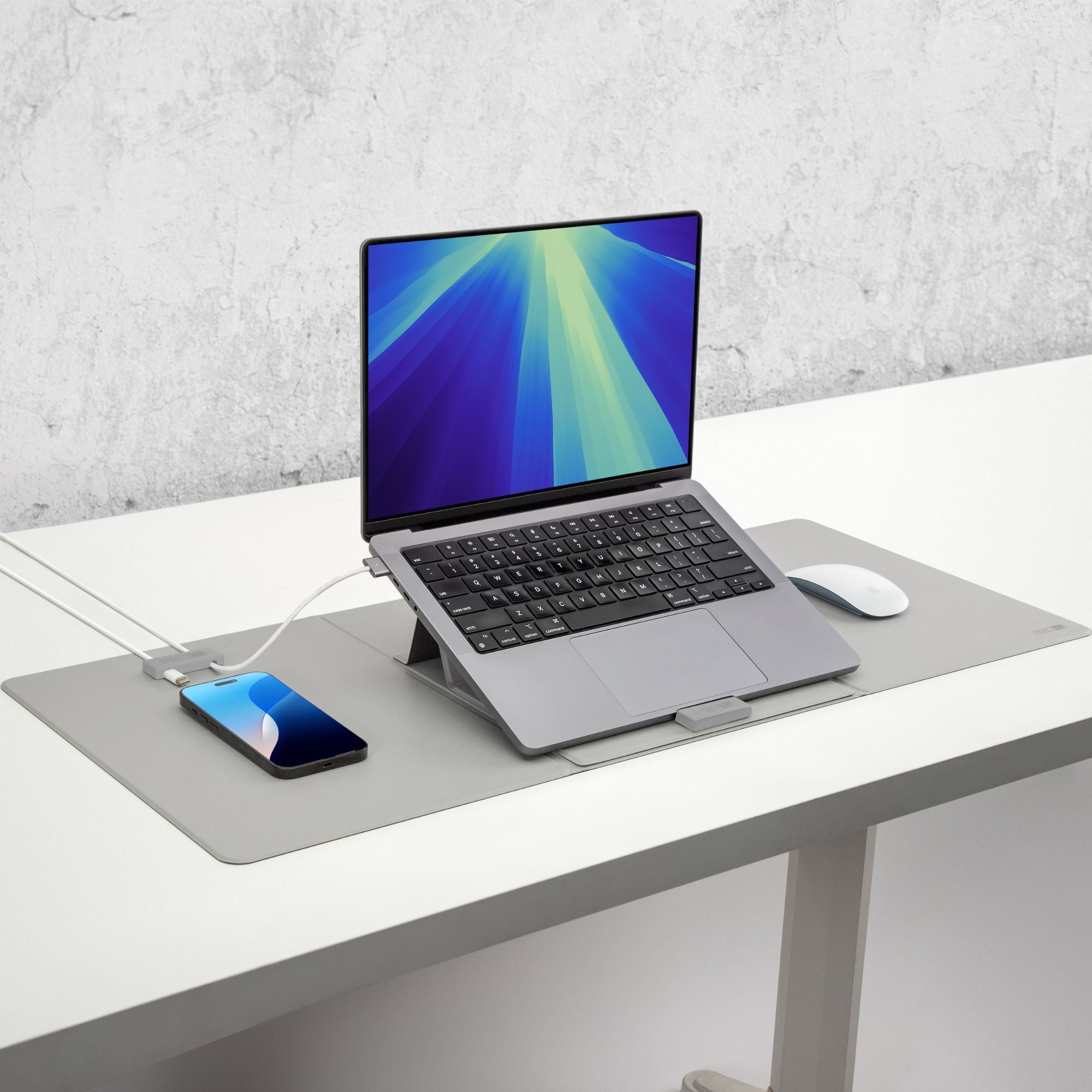 Workpad Device WorkPad Pro Desk Mat with Magnetic Stand & Cable Manager – Function101