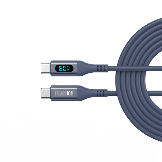60W SMART CABLE USB-C TO USB-C WITH DIGITAL DISPLAY (1.5M)