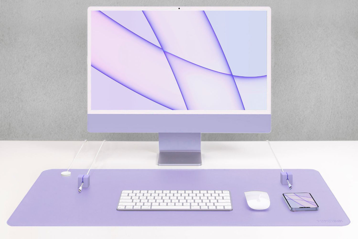 FUNCTION01 DESK MAT PRO + 1 MAGNETIC CABLE BLOCK - PURPLE