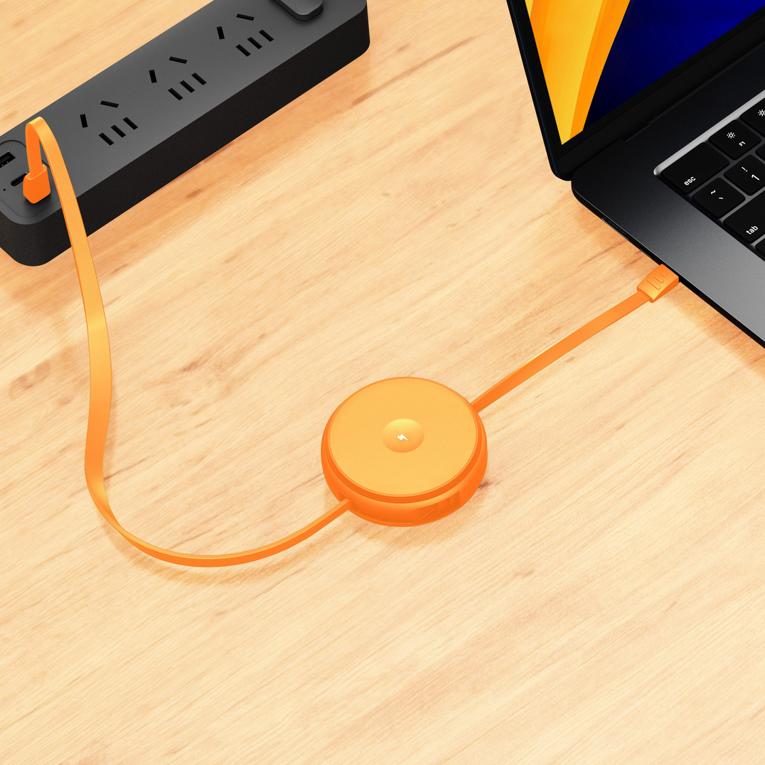 2-IN-1 RETRACTABLE CABLE WITH WIRELESS CHARGER