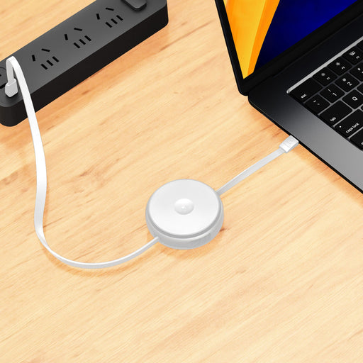 2-IN-1 RETRACTABLE CABLE WITH WIRELESS CHARGER