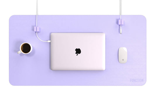 FUNCTION101 DESK MAT PRO + 2 MAGNETIC CABLE BLOCKS - PURPLE