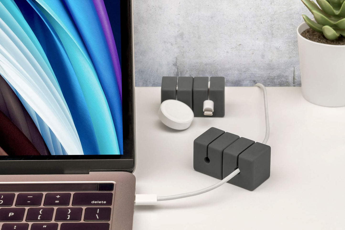 CABLE BLOCKS - GRAY (4 PACK)