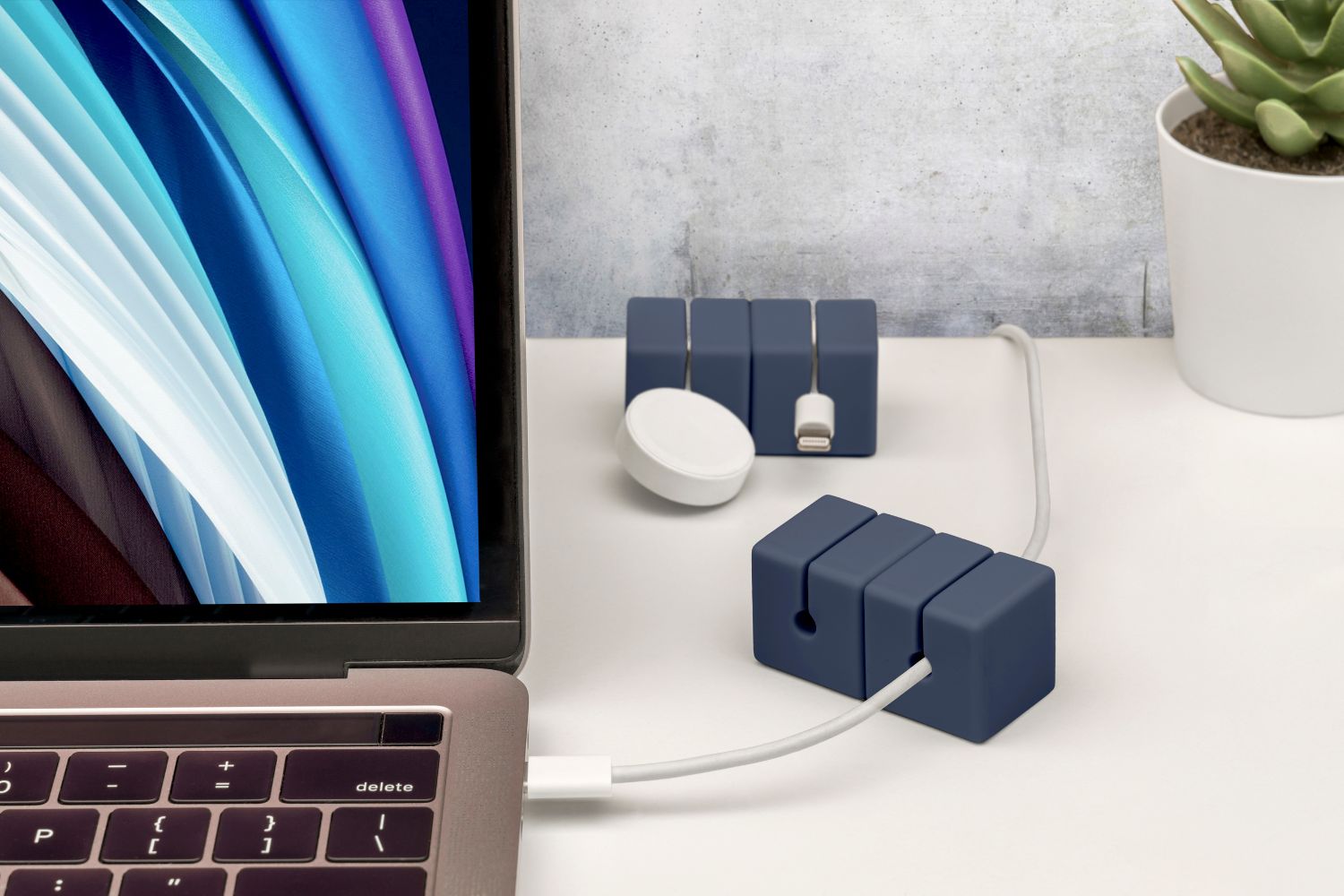 CABLE BLOCKS - NAVY (4 PACK)