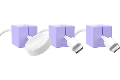 CABLE BLOCK SOLO - Purple (3 Pack)